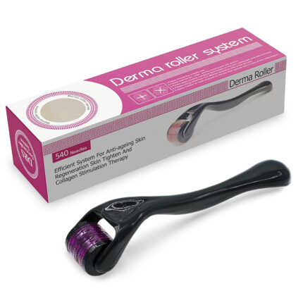 Derma Roller 0.5mm with 540 Micro Needle for Hair Growth and Facial Skin Therapy| Skin Care Beauty Tool for Anti-Aging Skin Repair, for Men and Women