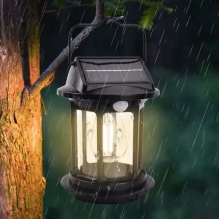 JD 7801 Solar Lantern with USB Charging Port Portable, Eco-Friendly Outdoor Lamp & Emergency Light